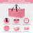  4 Pack Storage Bins with Lids, Heavy Duty Closet Organizers and Storage, Foldable Clothes Storage Bags, Storage Containers for Blanket, Comforter, Pillow, Bedding (Pink, 4 Pack)-1846551966