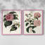 «Pink Floral Mix III» - reproduction encadrée de qualité supérieure - prête à être accrochée - aucun clou requis - aucun clou requis-555992879-555992873
