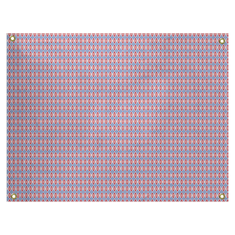 Tapisserie murale losanges en losanges en polyester, H 1 po x l 80 po x P 59 po, Rose foncé / bleu marine