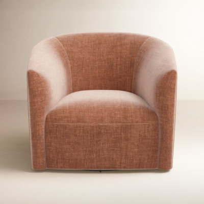 Marita Upholstered Swivel Barrel Chair