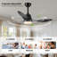 Ventilateur de plafond intelligent 42 "avec lumières