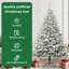 Artificial Pre-lit Christmas Tree with Ball Set-1130164424-1130164427