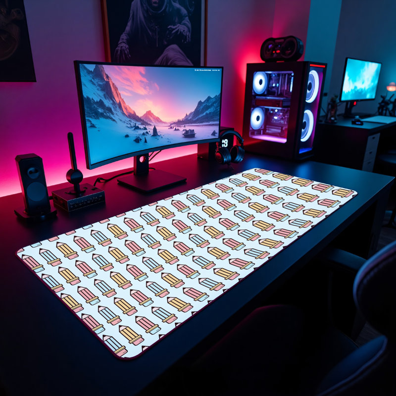 Polyester Desk Pad, 14.4x12.1