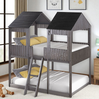 Full Over Full House Bunk Bed