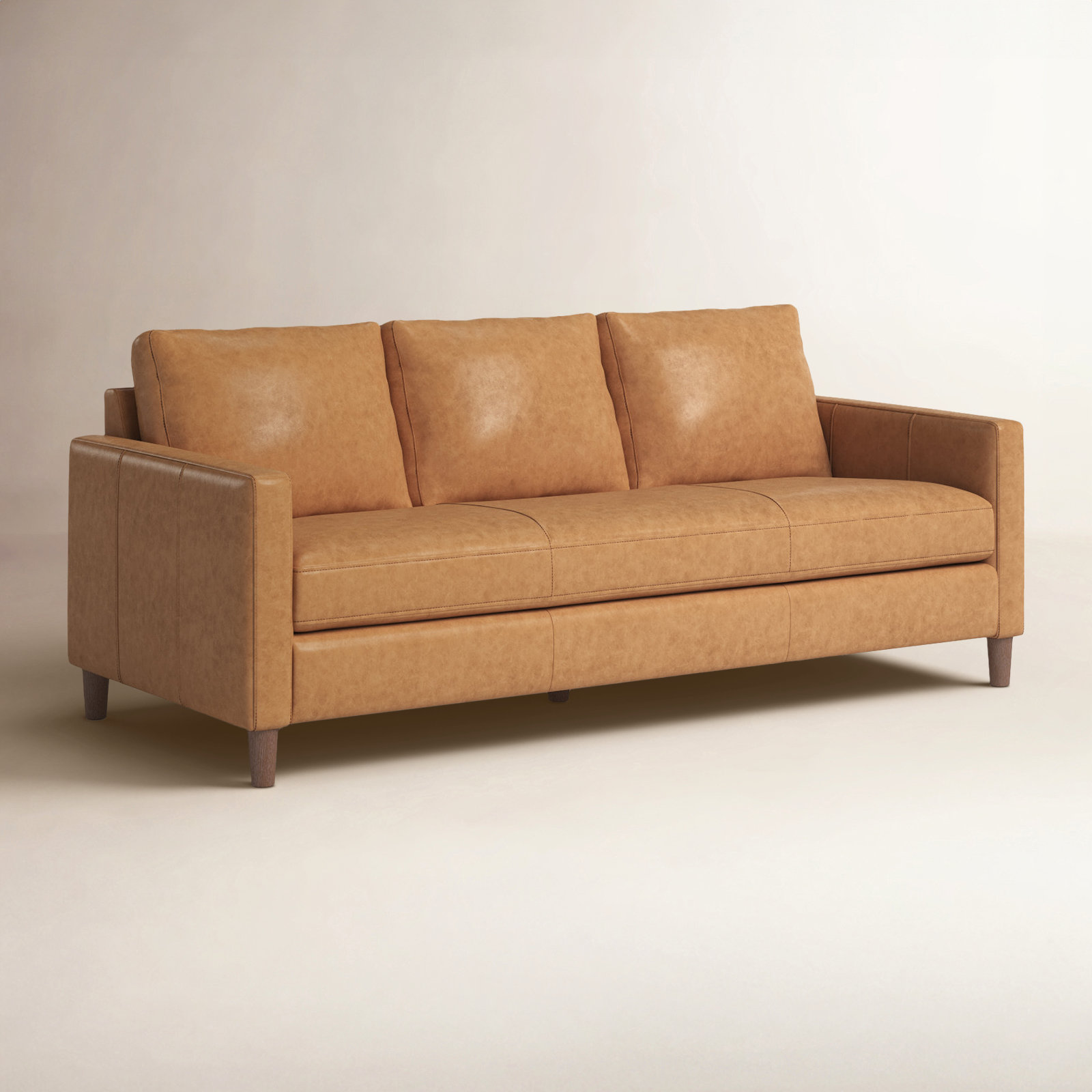 81" Genuine Leather Sofa