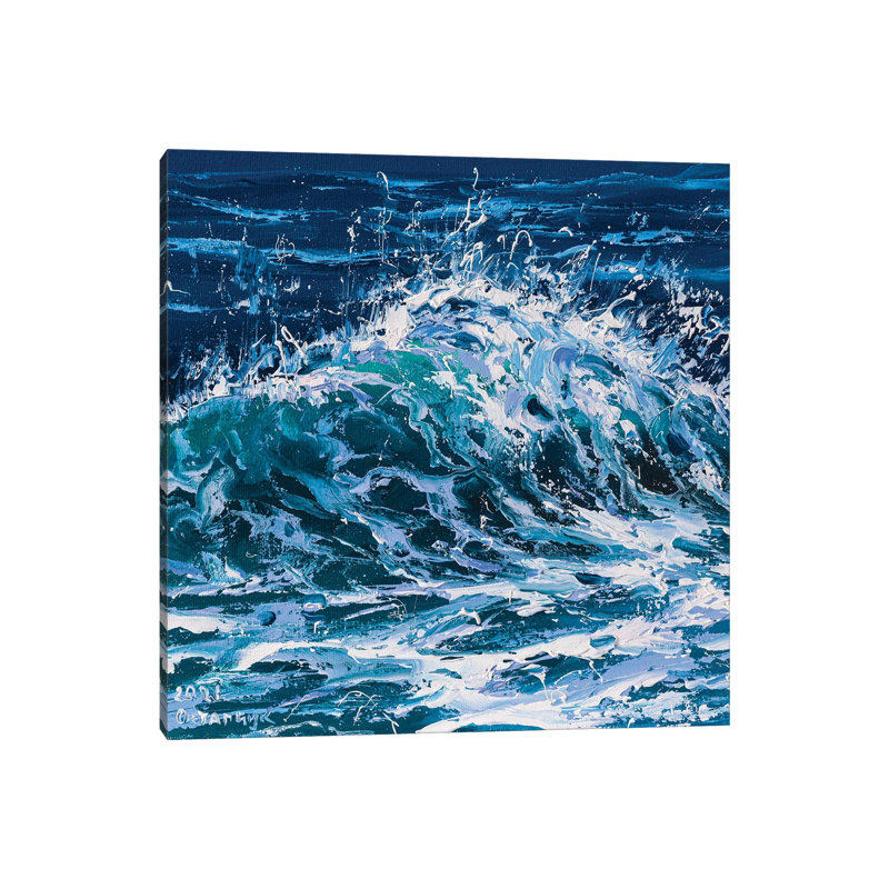 Wave III by Andrej Ostapchuk - Wrapped Canvas Painting, 30.48cm H x 30.48cm W x 1.91cm D