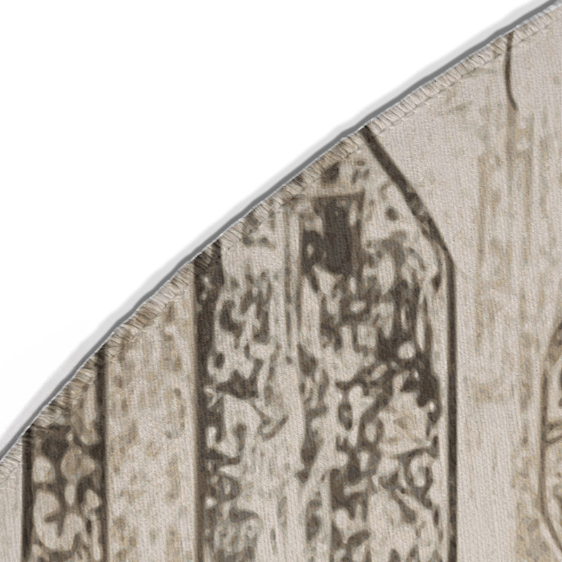 Tapis d'intérieur et d'extérieur Fable Harmony, Rond 5 pi
