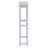 Dorset 27 x 9 White Wood Space Saver Toilet Base Cabinet with Storage Compartment on Top-742962119