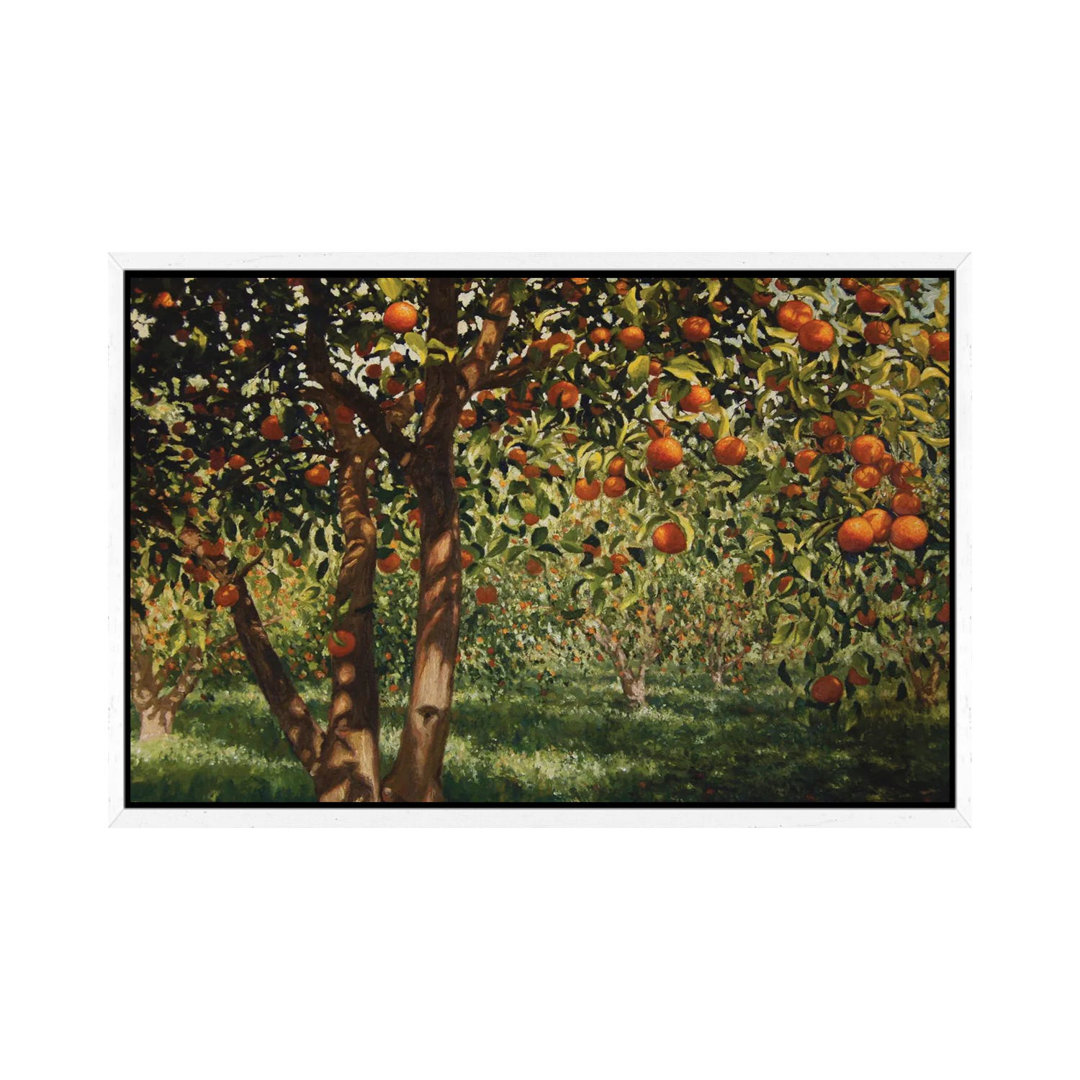 Silence Under The Oranges II, 2012 von Angus Hampel - Galerie-verpackte Leinwand Giclée auf Leinwand