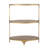Oval Shaped Metal 3-Tier Shelf-1355687398