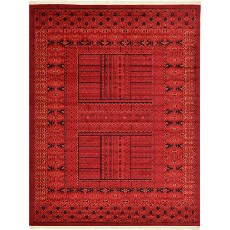 Amro Geometric Indoor Rug, Rectangle 9' x 12'2"