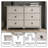 Aleana 46.2" W Solid Wood Tapered Legs 6-Drawer Double Dresser-1199378573