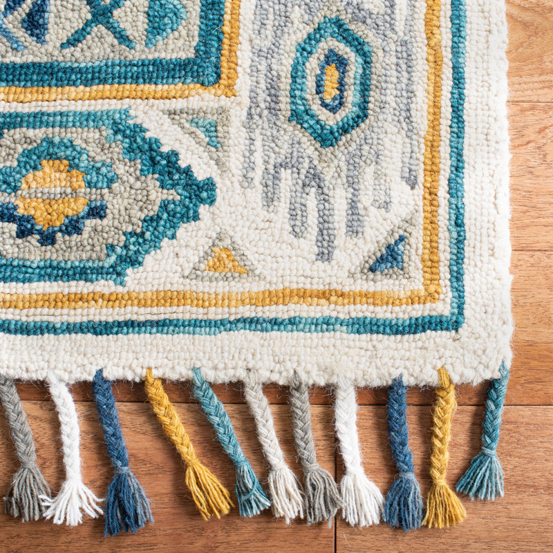 Tapis en laine touffeté à la main Vahakn, Tapis de couloir 2 pi 3 po x 7 pi