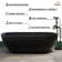 Tangent 59'' x 30'' Freestanding Soaking Solid Surface Bathtub