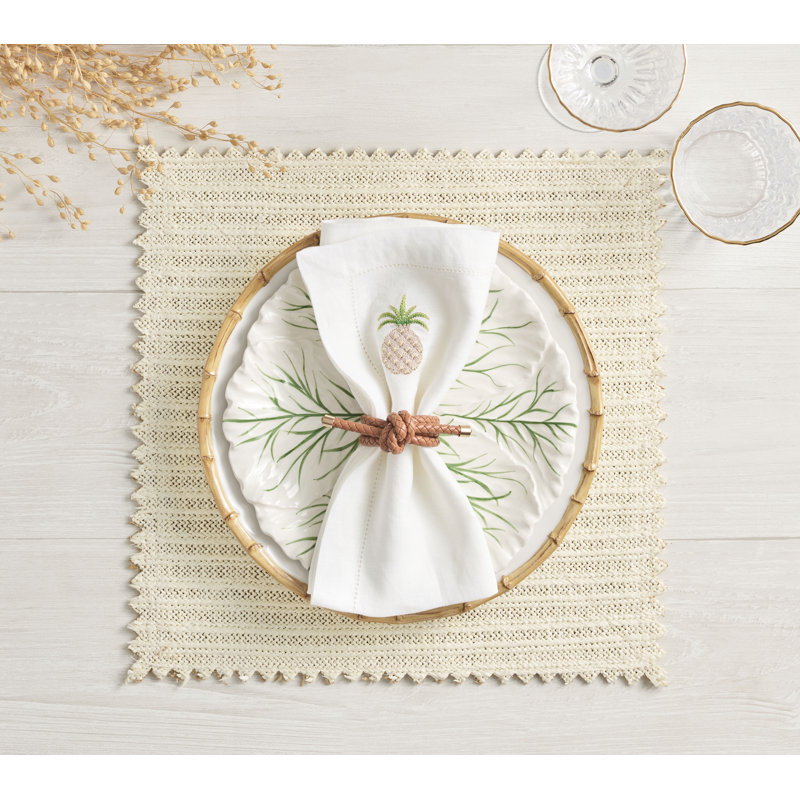 Vista Placemat, Ivory/Beige