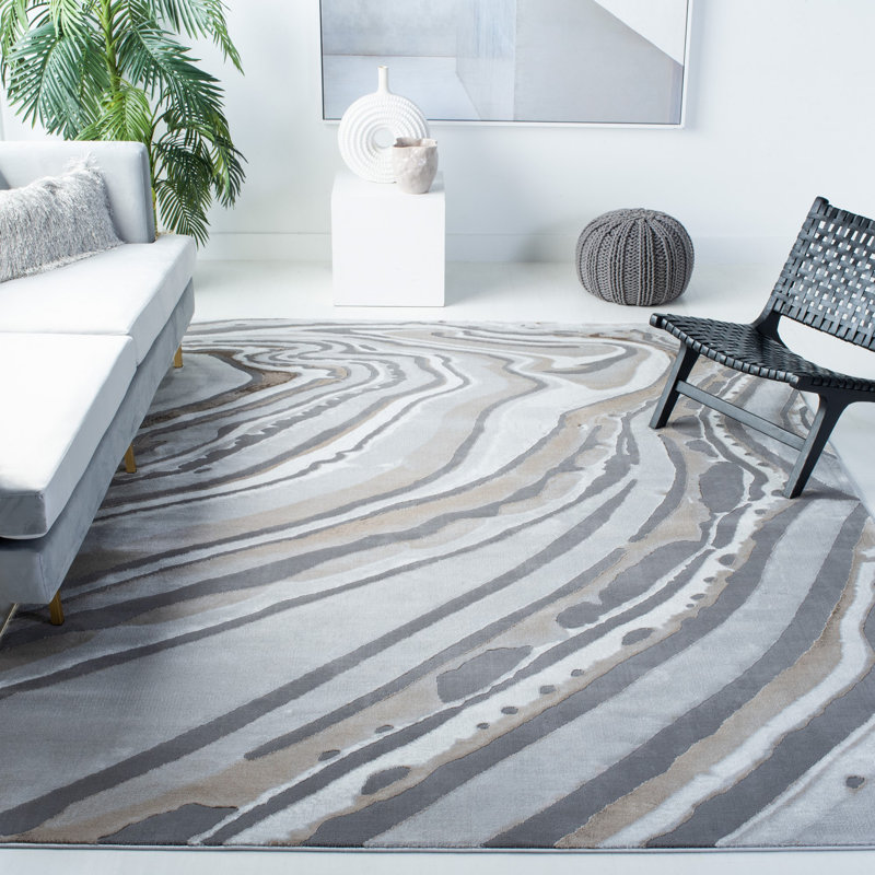 Tapis abstrait Spurrell Performance, Rectangle 5 pi 3 po x 7 pi 6 po