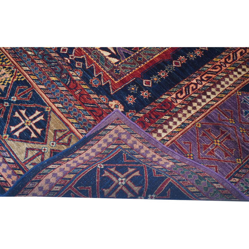Hand Knotted Wool Geometric Area Rug