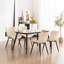 Comfortable Padded Dining Chairs with Back Easy Assembly Upholstered Side Chair, Accent Chairs for Kitchen, Dining Room-606240502