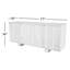 Panneau latéral en bois à quatre portes fabriqué à la main en bois massif. Finition aspect naturel de 77 po x 18 po x 34 po gris Rowan-989676533