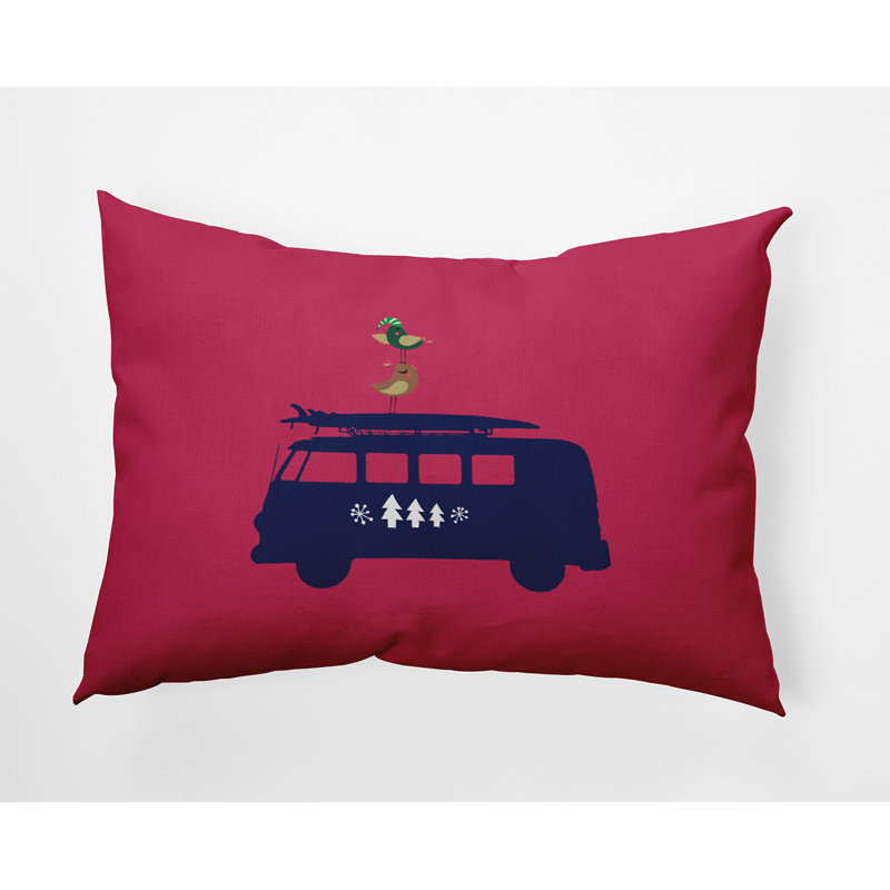 Reversible Throw Pillow, 14" x 20", Rectangular