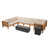 Teak Frame / Beige Cushion selected