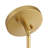 20 In. Drum Chandelier Light With Gold Frame