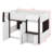 Modern Loft Bed with Playhouse Design & Storage-543320805