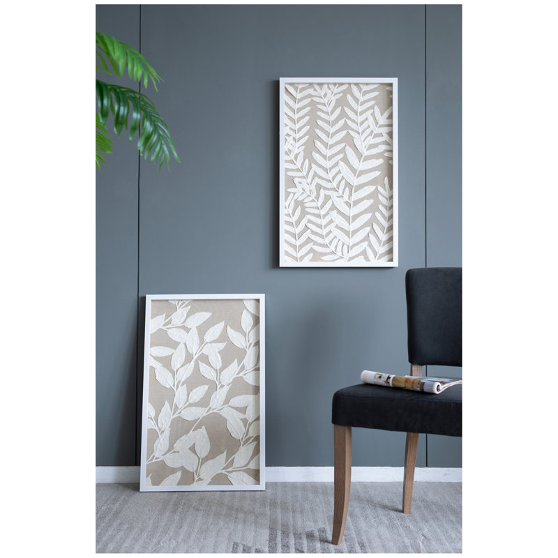 S/2 Shadow Box Wall Décor, 19.5X1x31.5"