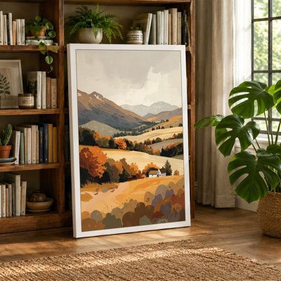 Autumn Farmland Rustic - Wrapped Canvas
