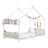 Twin Metal Canopy Bed Storage House Bed-955100069