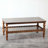 Solid Wood Coffee Table with Two-Tier Storage and Wave-Edge Shelf