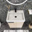 Ensemble de meuble-lavabo mural simple 19 po avec comptoir en céramique Delouris