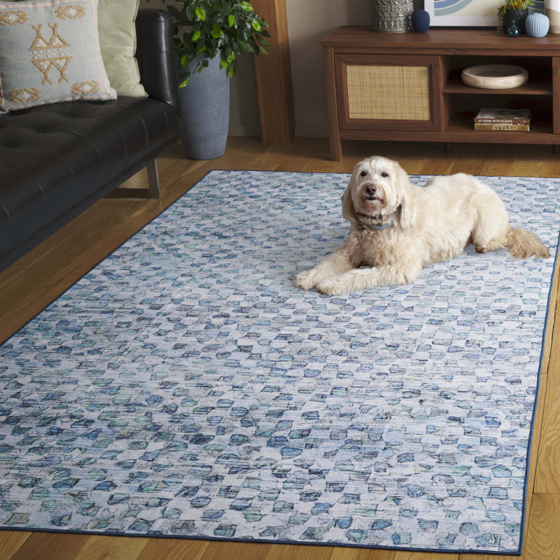 Athiran Performance Machine Washable Abstract Rug, Rectangle 5' x 8'