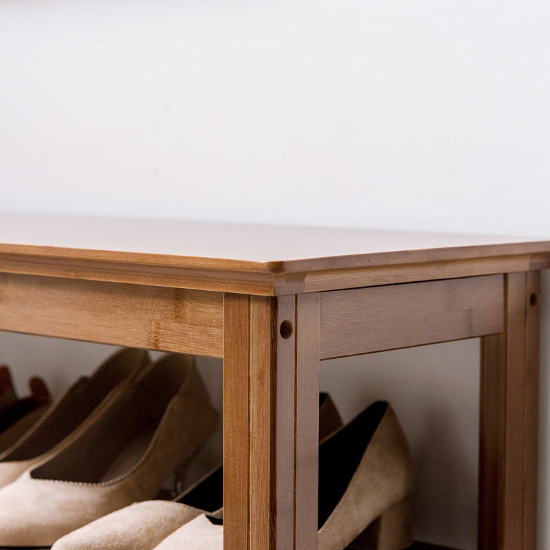 Wood Storage Bench, 41.9cm H x 80cm W x 28.4cm D