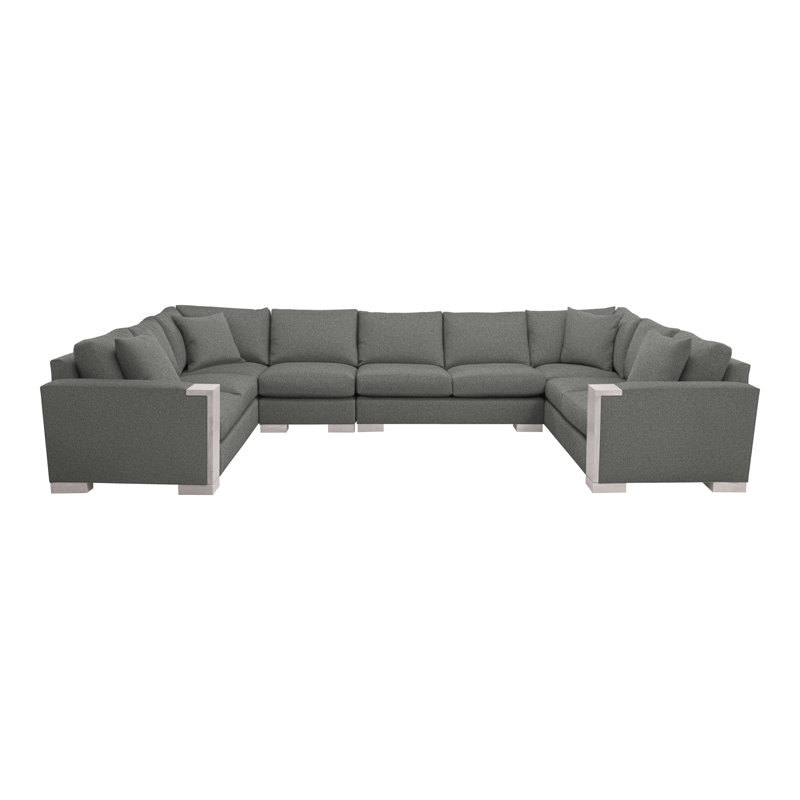 Abingdon By Michael Weiss Upholstered Sectional Symmetrical, Ian Pewter, Dove Gray