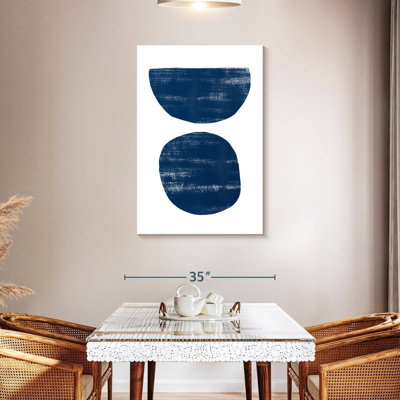Avery Abstraction I Navy Blue