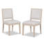 Ensemble de table de salle à manger 4 personnes avec chaises rembourrées Drevonte-124596050