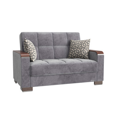 Causeuse rembourrée en bois avec rangement Primenest Zenaero X Collection