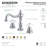 Kingston Brass Heritage Two-Handle 3-Hole Deck Mount Widespread Bathroom Faucet with Brass Pop-Up Drain-32736164