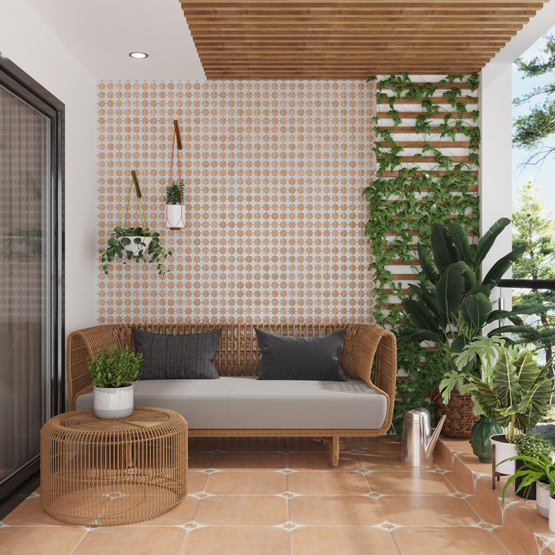 Citadel 12.2 In. X 22 In. Matte And Glossy Porcelain Large Format Wall Tile (13.03 Sq Ft/Case) - 7 Pack, Nude Beige/White