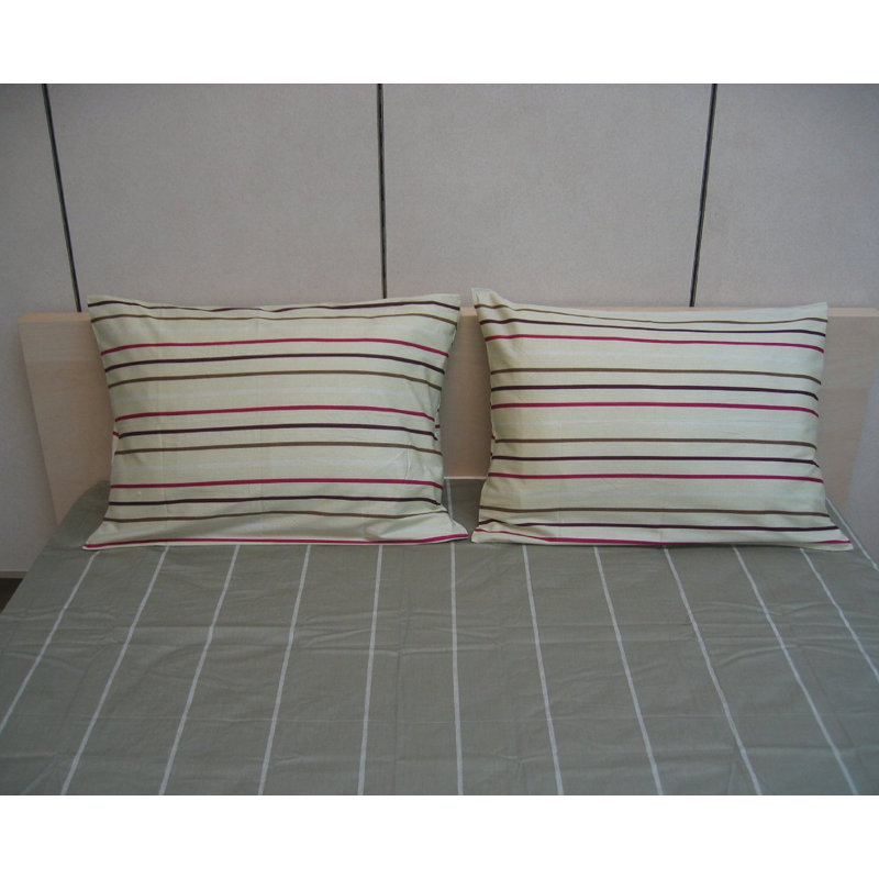 Striped Sheet Set, Twin Sheet Set with Fitted Sheet and Pillowcase