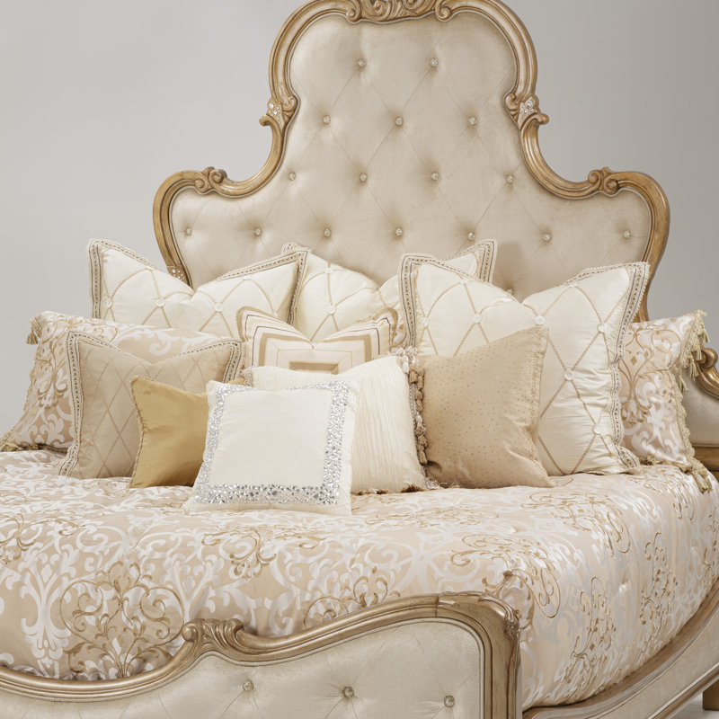 Luxembourg Cream and Gold King Comforter Set