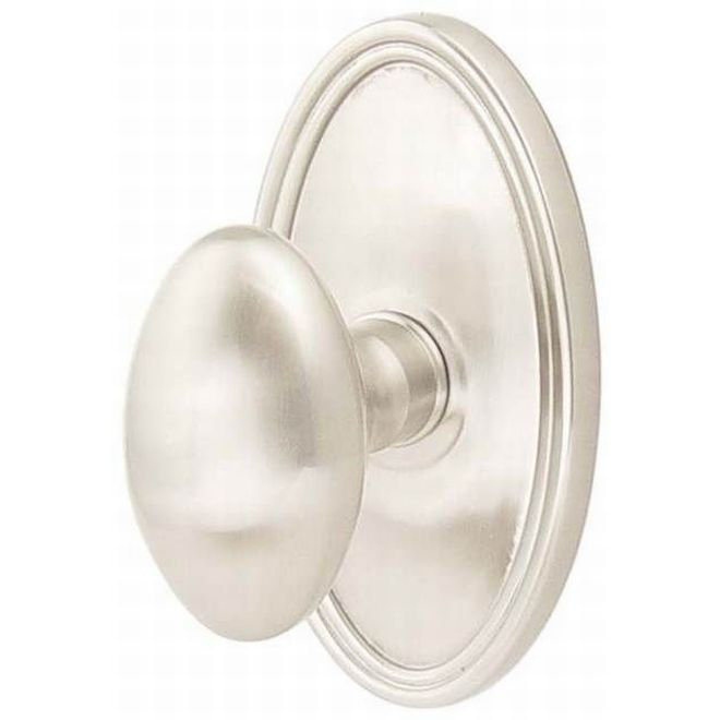 Passage Egg Knob with Oval Rose