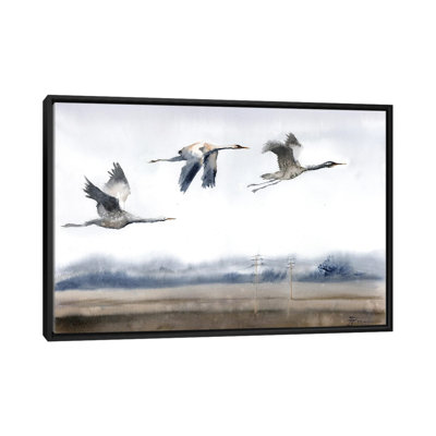 Flight Of The Cranes - Wall Art Print - Framed Canvas