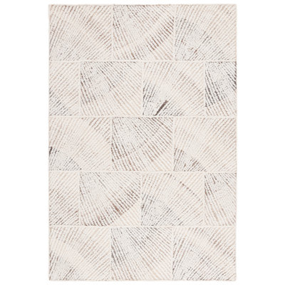 Tapis abstrait à motif géométrique touffeté à la main à motif abstrait 778