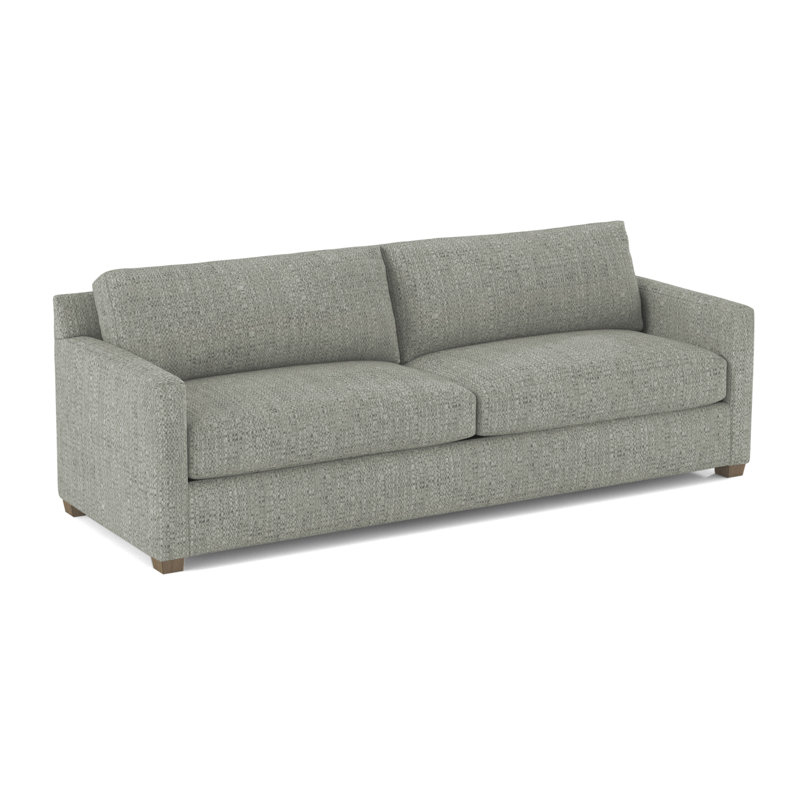 Leather Sofa, 61650-33, Weathered Gray
