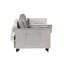 Petit causeuse avec fonction de lit escamotable, inclinable et 2 coussins décoratifs lavables, tissu en plusieurs couleurs, gris foncé -1078386745