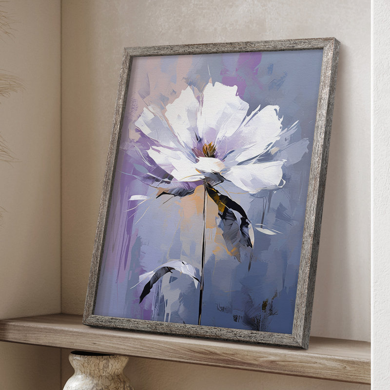 Impression encadrée FLORAL Series CDxxix - bois massif, H 11 po x l 9 po