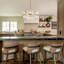 Lustre rond en cristal prisme 18,5 po Miara-1001975404