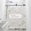  Hugo 56 - Porte de douche coulissante sans cadre 60 x 78 po en verre trempé transparent 3/8 po-95067168
